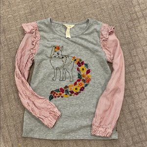 Size 8 girls Matilda Jane long sleeve Fox shirt